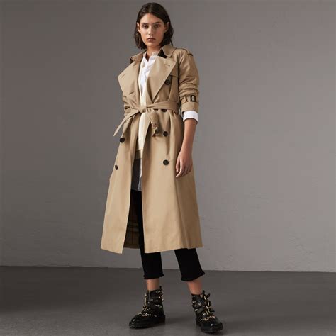 burberry brit navy trench|Burberry extra long trench coat.